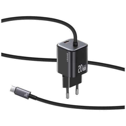 Ładowarka sieciowa JC Series CC261 20W GaN Fast Charger wbudowanykabel USB-C biały