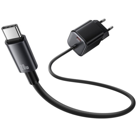 Ładowarka sieciowa JC Series CC261 20W GaN Fast Charger wbudowanykabel USB-C biały