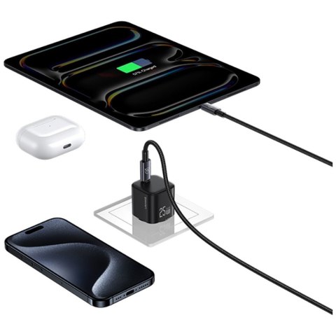 Ładowarka sieciowa JC Series CC289 25W GaN Fast Charger USB-C czarna