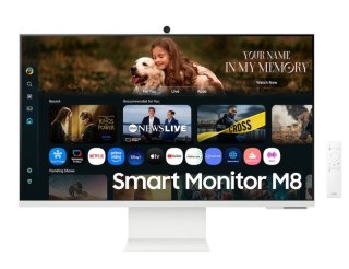 Monitor 32 cale Smart M8 M80F VA 3840x2160 UHD 16:9 1xHDMI 1xUSB-C 1xUSB-A 4ms 60Hz Smart TV płaski 3Y2d2 (LS32FM801UUXDU)