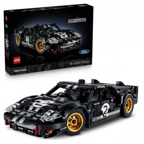 Klocki Technic 42223 Samochód wyścigowy 1966 Ford GT40 MKII