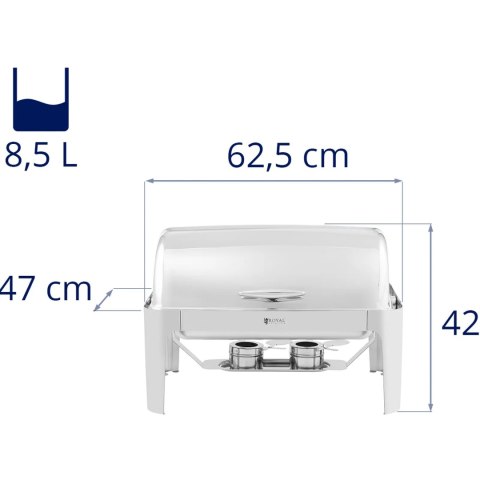 Podgrzewacz bemar bufetowy do potraw na pastę GN 1/1 8.5 l Royal Catering