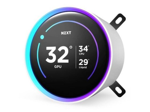 Chłodzenie wodne Kraken elite 360 RGB V2 LCD białe