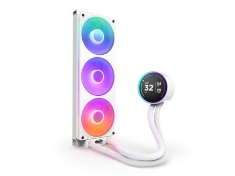 Chłodzenie wodne Kraken elite 360 RGB V2 LCD białe