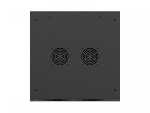 Szafa instalacyjna rack wisząca 19 cali 9U 600x600 czarna drzwi perforownae ( flat pack)