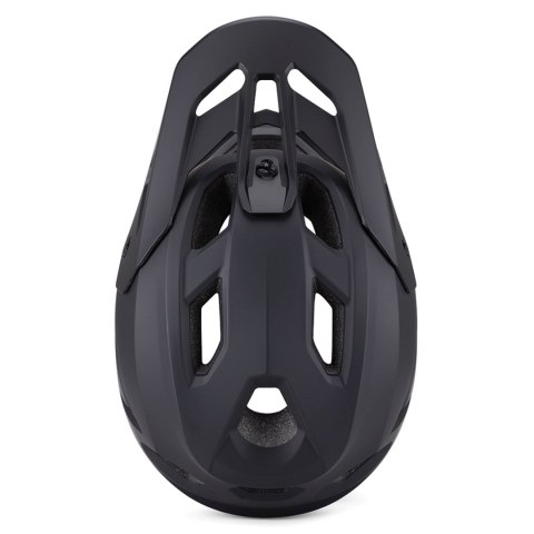 Kask rowerowy pełny z odpinanym daszkiem 57-62 cm - czarny WOZINSKY