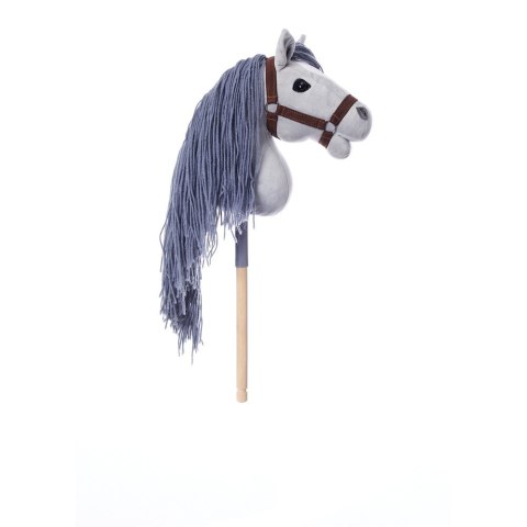 Koń na kiju Hobby Horse HOPPIHORSE A3 szary, maść siwa