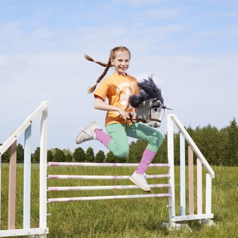 Koń na kiju Hobby Horse HOPPIHORSE A3 szary, maść siwa