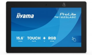 Monitor 16 cali TW1625LASC-B3PNR ANDROID 14,FHD,10PKT,450cd,2x2W, 4xUSB, 1xUSB-C,RJ45, MIC, RK3567, 4/32GB, LED lightbar, iiS