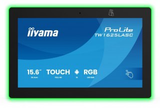 Monitor 16 cali TW1625LASC-B3PNR ANDROID 14,FHD,10PKT,450cd,2x2W, 4xUSB, 1xUSB-C,RJ45, MIC, RK3567, 4/32GB, LED lightbar, iiS