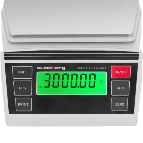 Waga laboratoryjna jubilerska precyzyjna LCD 0.2-3000g / 0.01 g Steinberg Systems