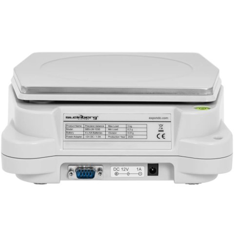 Waga laboratoryjna jubilerska precyzyjna LCD 0.2-3000g / 0.01 g Steinberg Systems