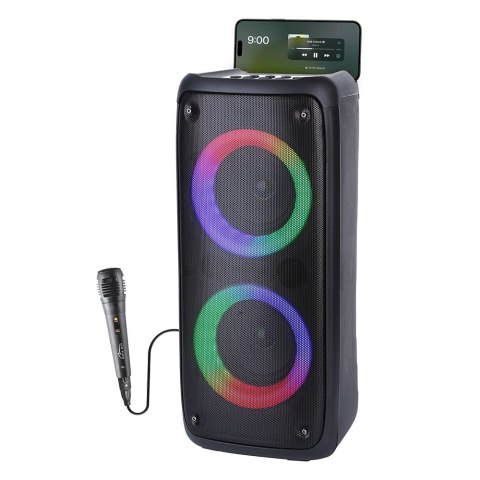 Głośnik FUNBOX BT MT3181 Bluetooth 5.0/TWS/MP3/MicroSD/USB/AUX/Equalizer/Jack 6.3/RGB/USB-C/ RMS 40W/PMPO 1000W Media-Tech