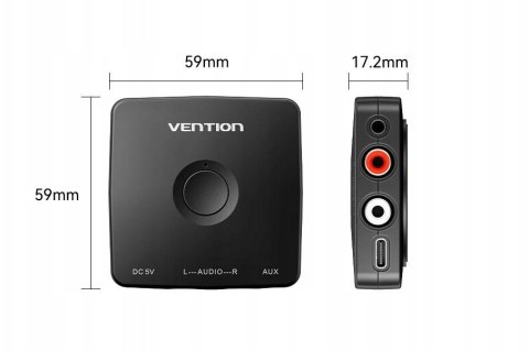 Odbiornik audio Bluetooth 5.1 Vention