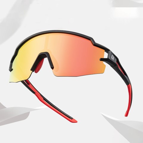Okulary rowerowe polaryzacyjne dla dzieci z filtrem UV - czarne ROCKBROS