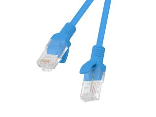 Patchcord UTP Lanberg PCU6-10CC-0025-B (RJ45 - RJ45 ; 0,25m; UTP; kat. 6; kolor niebieski)