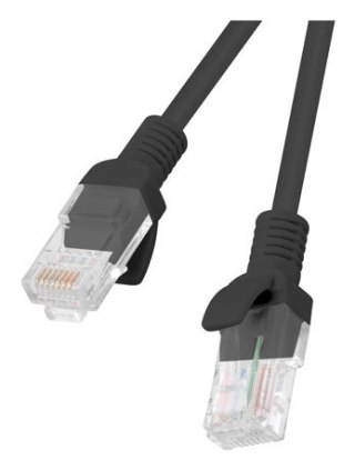 Patchcord UTP Lanberg PCU6-10CC-0200-BK (RJ45 - RJ45 ; 2m; UTP; kat. 6; kolor czarny)