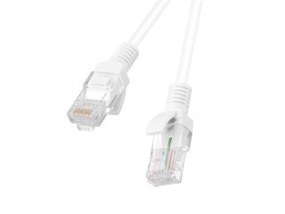 Patchcord U/UTP Lanberg PCU6-10CC-0100-W (RJ45 - RJ45 ; 1m; UTP; kat. 6; kolor biały)