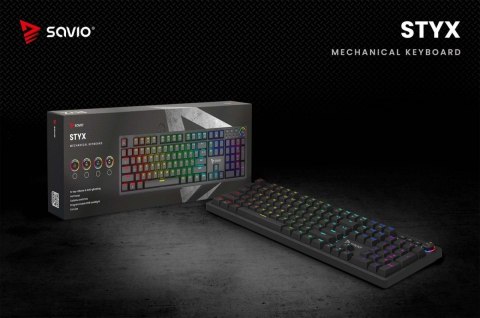 Klawiatura mechaniczna STYX Outemu Red Hot Swap RGB