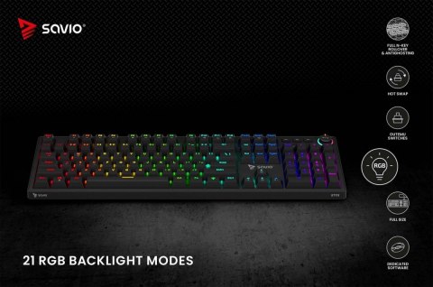 Klawiatura mechaniczna STYX Outemu Red Hot Swap RGB