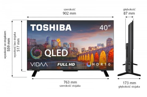 Telewizor QLED 40 cali 40QV2F63DG