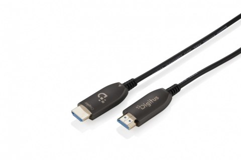 Kabel połączeniowy hybrydowy HDMI AOC | HDMI-A męski-męski | HDMI 2.1 | UHD-2 8K@60Hz | 48Gbps |HDR, eARC, HDCP 2.2, CEC | 80m