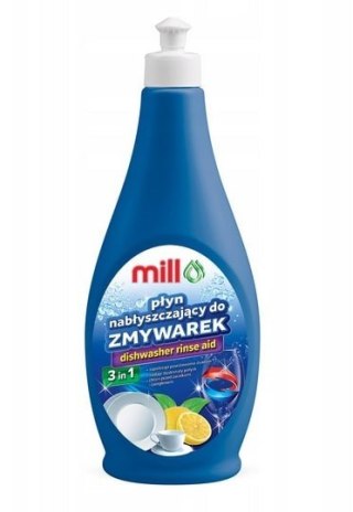 MILL Płyn nabłyszczający do zmywarek 3 in 1 500 ml