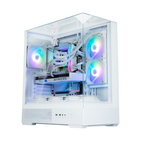 Obudowa P40 Prism Mid-Tower szkło hartowane biała