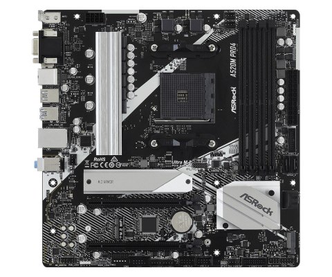 Płyta główna A520M Pro4 AM4 4DDR4 HDMI/DP/VGA M.2 mATX