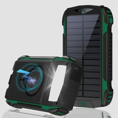 Powerbank Solarny 20000mAh TitanPack Rugged UltiMag Zielony