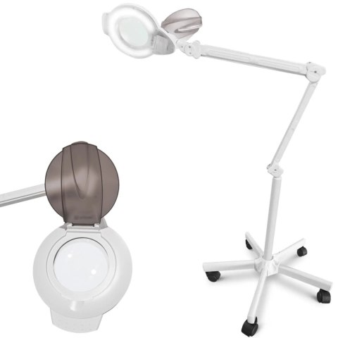 Lampa lupa kosmetyczna ze szkłem powiększającym mobilna 5 dpi 72x LED