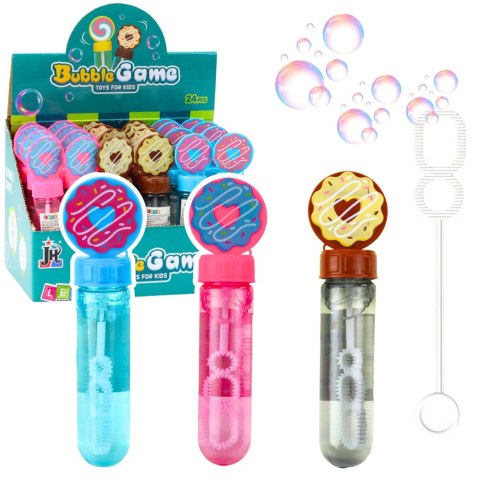 Bańki Mydlane Donut Pączek 3 Otwory Do Baniek Mix Kolorów 30ml LEAN TOYS