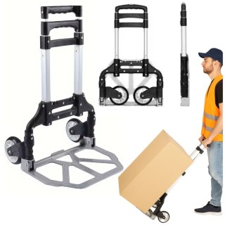 Lekki Wózek Transportowy Magazynowy Składany Aluminiowy 70kg LEAN