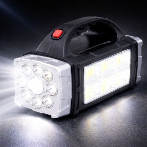 Wielofunkcyjna Latarka Solarna Szerokokątna LED HB-1678 38W LEAN