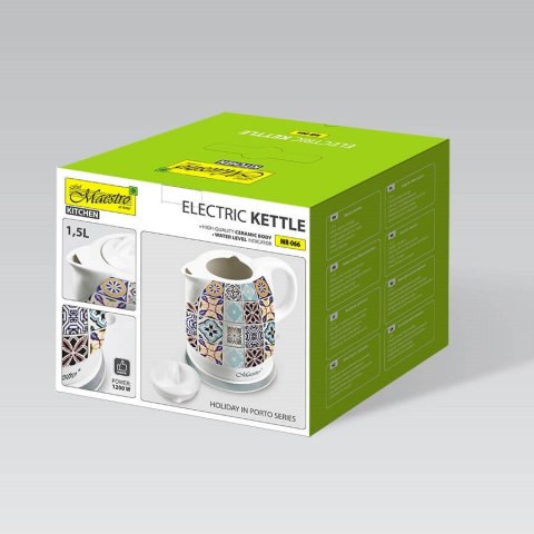 Ceramiczny czajnik elektryczny MR-066-PORTO MAESTRO