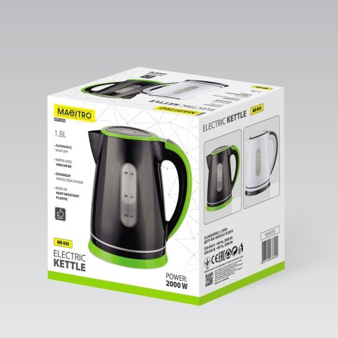 Czajnik elektryczny 1,8l 2000W MR-058-BLACK MAESTRO