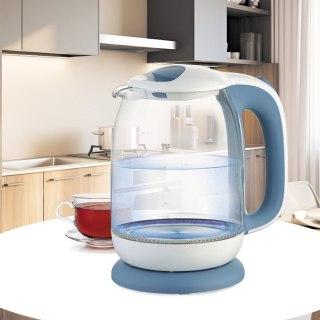 Czajnik elektryczny szklany 1,7l 2200W MR-056-BLUE MAESTRO