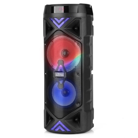 Głośnik FUNBOX KEG PRO MT3182 Karaoke/Bluetooth 5.0+EDR/FM/MP3?MicroSD/USB/Equalizer/AUX/Jack 6.3/Pilot/LED/RMS 50W/PMPO 1400W Media-Tech