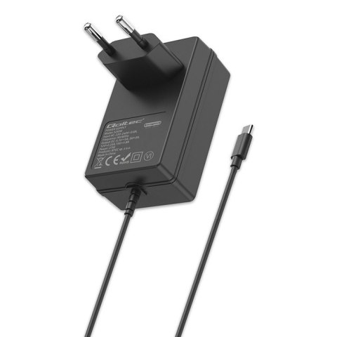 Ładowarka Super FAST PD for Raspberry PI 5 | USB-C | 27W | 5-12V | 1.8-5A | Czarna Qoltec