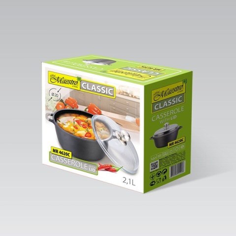 Garnek z pokrywką 20 cm, 2,1 l MR-4620C MAESTRO