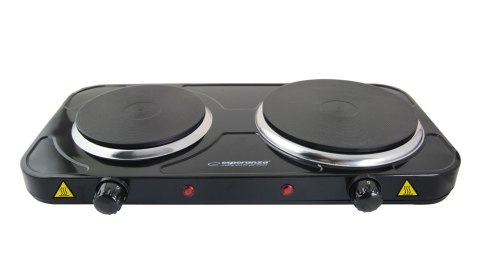 ESPERANZA KUCHENKA ELEKTRYCZNA YELLOWSTONE 1500W + 1000W CZARNA EKH014K