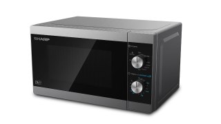 Kuchenka mikrofalowa SHARP YC-MG01E-S (800W; 20l; kolor srebrny) (WYPRZEDAŻ)