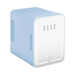 Mini lodówka z lusterkiem do makijażu LED ELLE 4L niebieska