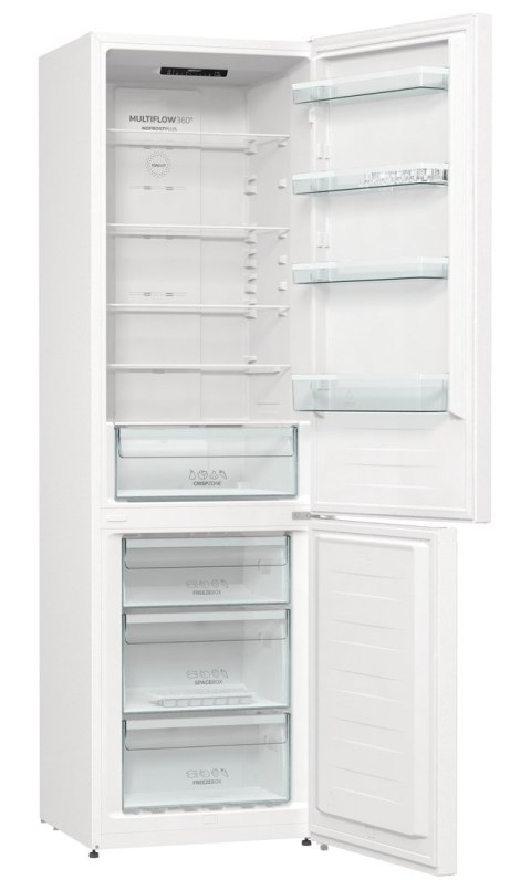 Lodówka GORENJE NRK6202EW4 No Frost 200 cm | FreshZone | MultiAirflow | LED