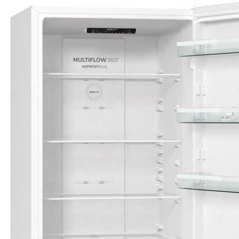 Lodówka GORENJE NRK6202EW4 No Frost 200 cm | FreshZone | MultiAirflow | LED