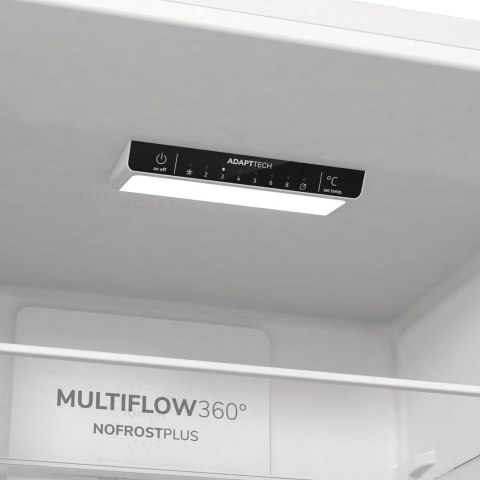 Lodówka GORENJE NRK6202EW4 No Frost 200 cm | FreshZone | MultiAirflow | LED