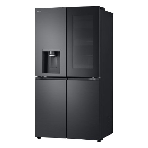 Lodówka Side-By-Side LG GMG960EVJE Multi Door 179cm Essence Black Steel czarny mat Total NoFrost podajnik wody