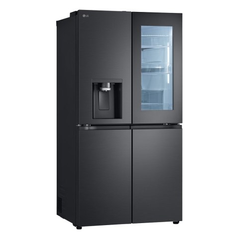 Lodówka Side-By-Side LG GMG960EVJE Multi Door 179cm Essence Black Steel czarny mat Total NoFrost podajnik wody