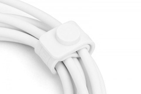 Kabel połączeniowy silikonowy USB-C - USB-C, USB 2.0 60W, 1m Biały