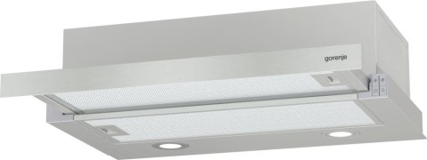Okap teleskopowy GORENJE TH62E4X 60 cm | sterowanie dotykowe | LED | inox